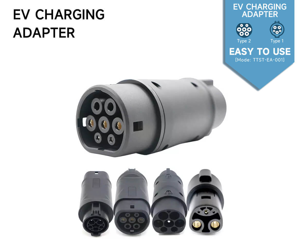 Type 1 SAE J1772 to Type 2 IEC 62196 (16A 32A) EV Plug for EV charger