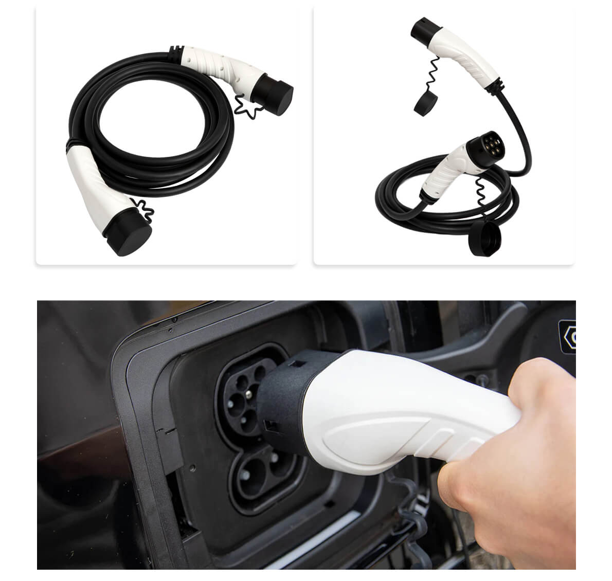 TTCHARGER EV Cable（16A 3.5kW）With 5m Type 2 to Type 2 Female to Male Cable