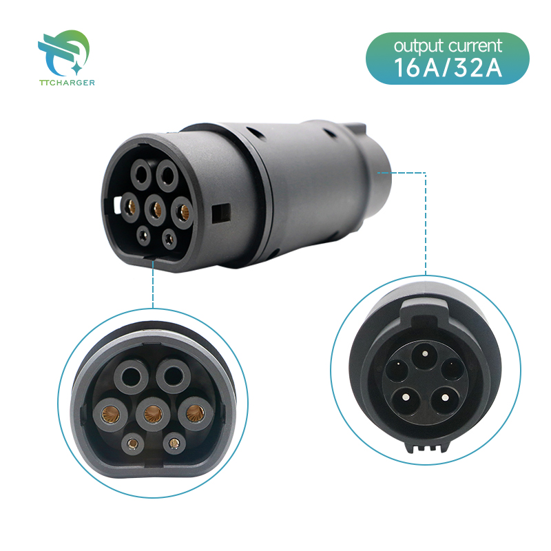 EV charging adapter Type1  to Type2